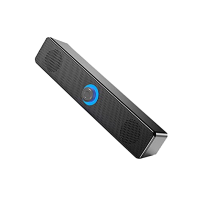 eexuujkl Altavoz inalámbrico Subwoofer de Doble bocina Altavoz Barra de Sonido PC de Alto Volumen, 350TS