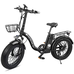 20" Bicicleta Eléctrica Plegable, Ebike para Adultos con Batería Litio Extraíble 48V /18AH, Asistencia de Pedal, Neumático Gordo 4.0'', Freno de Disco características