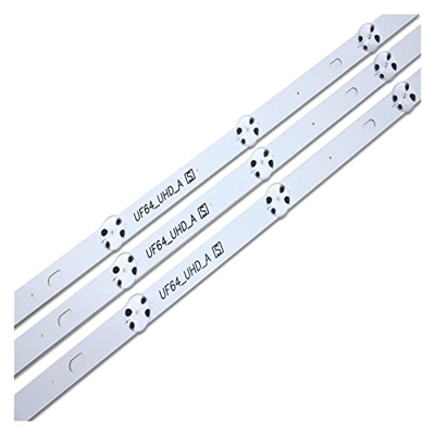 CARZE Kit 3 PCS 8LED 85 0mm LED Falta de retroiluminación Adecuada for LG 43UH6030333UF640 UF64_UHD_A 43LH60FHD 43UF6407 43UH610V 43UH619V 43UH603V Ti