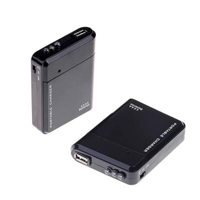 4 pilas AA USB castables de piel castable para teléfono celular celular de emergencia MP3 MP4 paquete USB interfaz