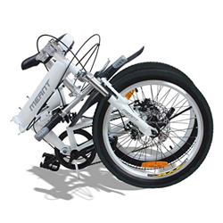 Bicicleta plegable para adultos, hombres y mujeres, bicicletas de montaña plegables de 7 velocidades con frenos de disco dobles en oferta