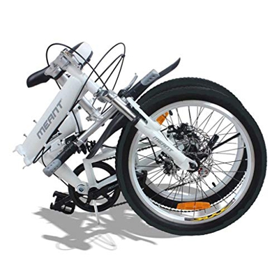 Bicicleta plegable para adultos, hombres y mujeres, bicicletas de montaña plegables de 7 velocidades con frenos de disco dobles