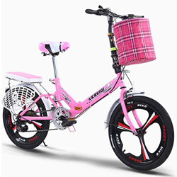 Bicicleta plegable para adultos y mujeres, estante de transporte trasero, 6 velocidades de aluminio fácil plegable bicicleta ciudad 20 pulgadas ruedas precio