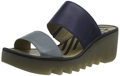 Fly London Besy357fly, Sandalia Mujer, Gris Slate Blue Black, 39 EU