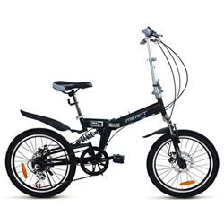 Bicicleta de montaña para adultos, unisex plegable bicicleta MTB bicicletas al aire libre carreras ciclismo, 7 velocidades, ruedas de 20 pulgadas (col en oferta
