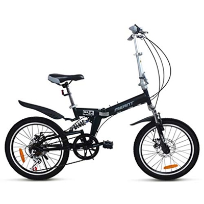 Bicicleta de montaña para adultos, unisex plegable bicicleta MTB bicicletas al aire libre carreras ciclismo, 7 velocidades, ruedas de 20 pulgadas (col