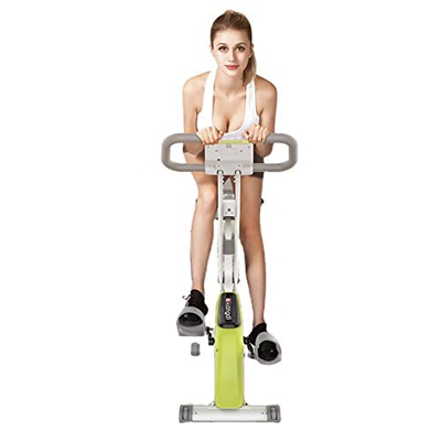 Bicicleta estática magnética plegable bicicleta fitness bicicleta entrenamiento gimnasio en casa con monitor LCD y soporte para tableta para hombres, 