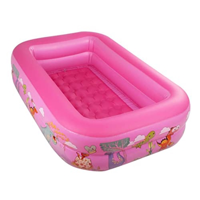 SouiWuzi Piscina Inflable en espesas de 2 Capas para niños Juego de Agua Bañera de Piscina de 120 cm, Piscina Inflable