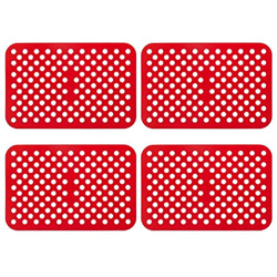 Freidora de aire reutilizables forros rectangulares para freidora de aire accesorios de silicona 3 colores elegir para freidoras de aire utilizar almo en oferta