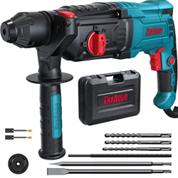 ENEACRO Martillo Perforador SDS-Plus, 6 Velocidades Variables con 4 Funciones, Embrague de Seguridad, Capacidad de Perforación de 26 mm en Hormigón -  características