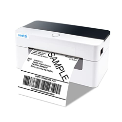 Impresora de Etiquetas de Envío,VRETTI Impresora de Etiquetas Térmicas 4x6 para Paquetes de Envío, Máquina de Etiquetas de Escritorio para Pequeñas Em características