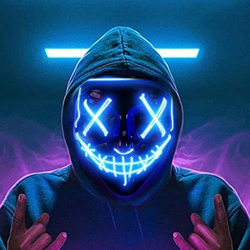 USCVIS Halloween LED Máscara, Adultos LED Mask Craneo Esqueleto Mascaras para la Fiesta de Disfraces, la Navidad, Cosplay Grimace Festival Party Show  características