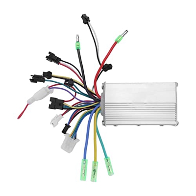 Pwshymi Controlador de velocidad de motor de bicicleta eléctrica, controlador de bicicleta eléctrica de identificación automática de voltaje y soporte