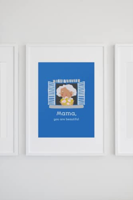 Mama You are Beautiful Art Print A5 sin marco