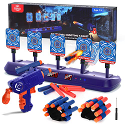 Lehoo Castle 5 Diana Nerf, Objetivo Digital Electrónico con Pistola Juguete, Incluye 20 Balas, Muñequeras, Pegatinas, Juguetes Niños, Regalos para Niñ características