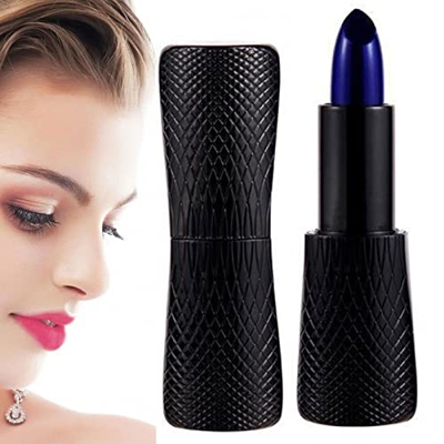 Xiaocao 4 Pcs Lápiz Labial Que Cambia de Color,Pintalabios no pegajoso Blue Enchantress | Mancha de Labios hidratante con Cambio de Temperatura, Barra