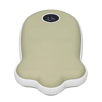 Calentadores de manos Recargable Garra de Gato Medidor de Temperatura Banco de Alimentación de Teléfono Móvil Apagado Automático para Teléfono Verde O