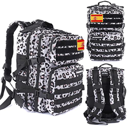 Mochila 25L ELITRAINX Tactica Militar Bandera España Impermeable para Deporte, Gimnasio, Aire Libre Oxford 600D (Leopardo) precio