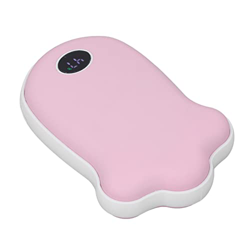Calentadores de manos Recargable Garra de Gato Medidor de Temperatura Banco de Alimentación de Teléfono Móvil Apagado Automático para Teléfono Rosa características