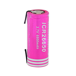 REFSAN Batería de Iones de Litio de 3,7v 6800mah Icr 26650, Repuesto para Dispositivos de cámara Digital, Tableta, portátil,vehículo, grabadora de Dat en oferta
