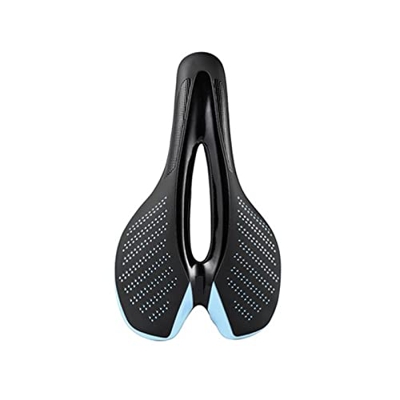 YEJIANGHUA Bicicleta Asiento de montaña Bike Silicona Nylon Saddle Road Bike Saddle con Equipo de conducción Trasera (Color : Black Blue Taillight)