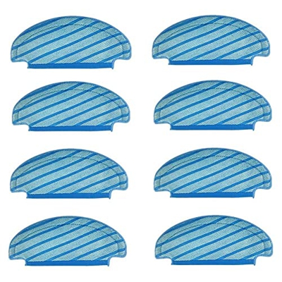 Cusstally Paño de limpieza reutilizable lavable para fregona adecuado para robot aspirador Deebot OZMO 950 OZMO 920 8 unidades