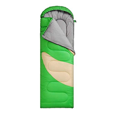 ZYZMH - Saco de dormir ligero, impermeable, para adultos, senderismo, al aire libre, montañismo (color: verde)