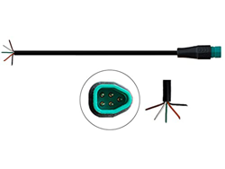 URPIZY cable de extensión de Ebike de los 80cm, línea de señal formada del conector de la prenda impermeable del cable del Pin del conector 5 en oferta