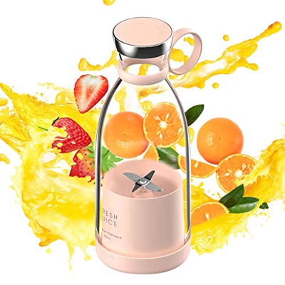 Batidora Portatil, Batidora Bateria, Batidora Smoothie, Batidora Portatil Batidos, Jugo Fresco, 350ml, Carga SUB