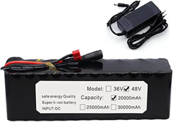 GZYHDC Batería Bicicleta Eléctrica Paquete Batería 48V 20Ah Batería Alta Potencia 1000W Paquete Batería Iones Litio 20000mAh Karts Eléctricos Scooter  en oferta