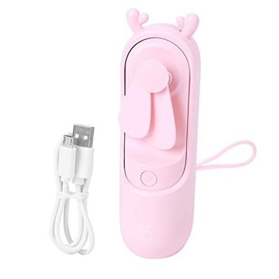 CUYUFIA USB de carga lindo estilo eléctrico ventilador de mano para oficina, viajes, camping, senderismo