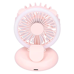 Mini ventilador de clip de mano, ventilador de clip portátil con correa para colgar el cuello, ventilador plegable de mano silencioso de 3 velocidades características