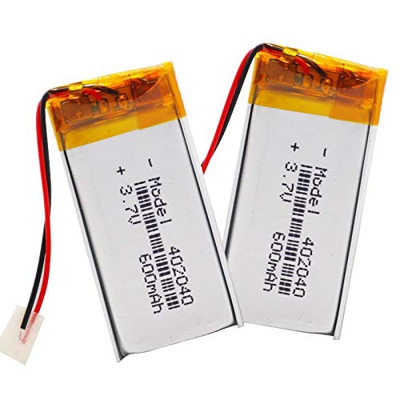 ZHOUHONG 3.7V 600mAh 402040 polímero de Iones de Litio para Toy Power Bank GPS mp3 mp4 mp5 Smart Watch watchband Speaker 2piece