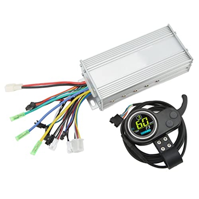 Pwshymi Kit de panel de controlador de bicicleta eléctrica, resistente al desgaste, 48 V 60 V, controlador de scooter eléctrico, panel LCD, protección
