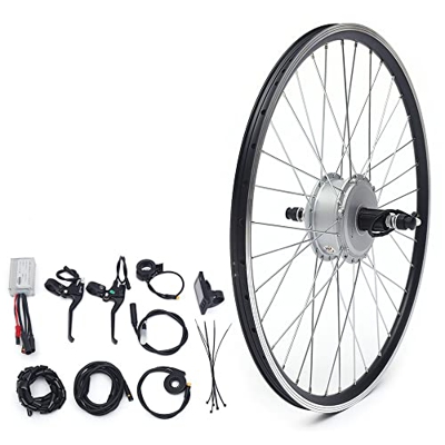 E-Bike - Kit de conversión para bicicleta trasera LCD, motor eléctrico, 27,5", 36 V, 350 W, para bicicleta eléctrica trasera