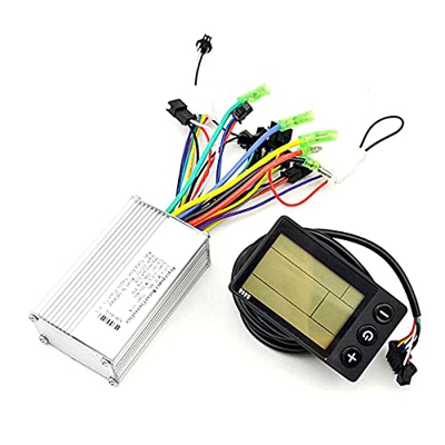 Nicfaky Controlador de bicicleta eléctrica 24V-48V 250W-350W sin escobillas E-Bike Controller con pantalla LCD Bicicletas Scooter Controller S866