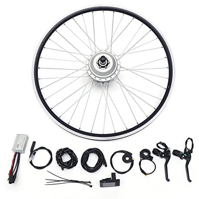E-Bike - Kit de conversión para bicicleta eléctrica, kit de conversión de motor trasero para rueda trasera, bicicleta eléctrica, kit de 27,5", 36 V, 3