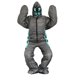 FASFSAF Saco de Dormir PortáTil de Cuerpo Entero, Saco de Dormir AlieníGena, Saco de Dormir Momia Humanoide para Adultos, con Mangas Brazos y Piernas, características