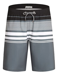 APTRO Bañadores de natación, Pantalones Cortos de los Hombres de Secado rápido Playa Surf Pantalones Cortos de natación Tallas Grandes Negro MK180 5XL en oferta