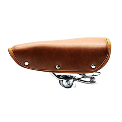 YEJIANGHUA Silla de Silla de Bicicleta Retro PU Sada de Ciclismo de Cuero Asiento Vintage Custion Road Bike Saddle Asiento de Bicicleta clásica con Bi precio