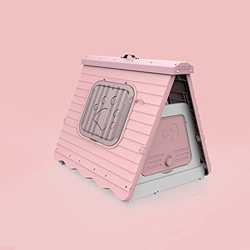 JYCCH Casa de Perro de plástico Plegable Exterior, Perrera Impermeable para Mascotas, casa para Perros y Gatos para Uso en Interiores al Aire Libre, R características