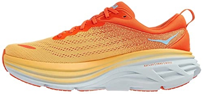 HOKA ONE One Bondi 8, Running Shoes Hombre, PUFFIN'S Bill/Amber Yellow, 46 EU