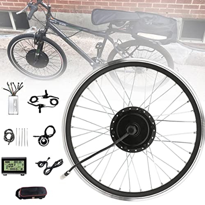 Kit De ConversióN De Rueda Delantera De Bicicleta EléCtrica,Kit Bicicleta Electrica,20/24/26/27.5/28/29/700C Kit De Motor De Buje Delantero En Pulgada