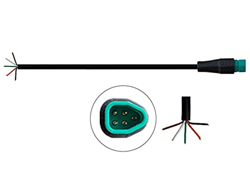 URPIZY cable de extensión de Ebike de los 80cm, línea de señal formada del conector de la prenda impermeable del cable del conector 5Pin características