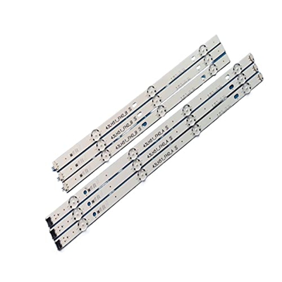 CARZE LED Tira de retroiluminación (6) Apta for LG 43LF510V 43LF5100 43LH5100 43LH590 43LJ515V 43LH520V 43LH511T 43LH570V LF51_FHD_A B 43LH51_FHD_A B 