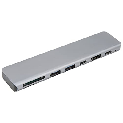 Adaptador Multipuerto, Tipo C HD Video Hub 5Gbps USB 3.0 de Alta Velocidad PD Carga RáPida para Computadora PortáTil Gamepad