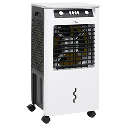 lyrlody Aire Acondicionado Portátil, Tanque de Agua de 14 L, Purificador de Aire, Ventilador Enfriador de Aire Móvil de Plástico, bajo Nivel de Ruido  características