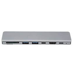 DOUH Adaptador Multipuerto, HD Video DisipacióN de Calor RáPida USB 3.0 Interfaz Multimedia HD 4K 5Gbps Tipo-C Hub para Gamepad de Computadora PortáTi precio