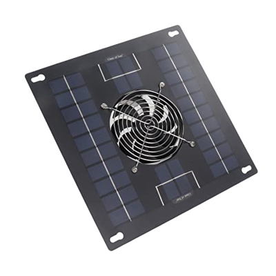 Kit de Ventilador con EnergíA Solar 5W 12V 2A Ventilador de Escape de Panel Solar de Enfriamiento InstalacióN FáCil A Prueba de Agua para Cocinas