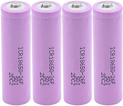 Icr 18650 26F 3.7V 2600Mah Li-Ion Batería Power Bank Micrófono Laptop Reemplazo Cells Pink-4Pieces características